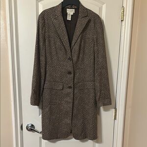 Max Studio Suits Brown Blazer Tailored Suit Jacket